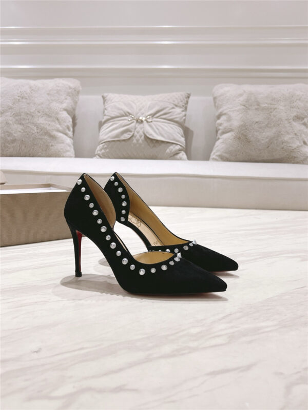 Christian Louboutin Anjalina Studded Heels Black - Image 2
