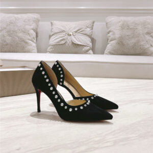 Christian Louboutin Anjalina Studded Heels Black