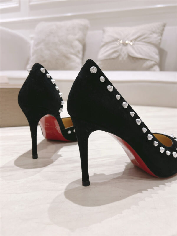 Christian Louboutin Anjalina Studded Heels Black - Image 5