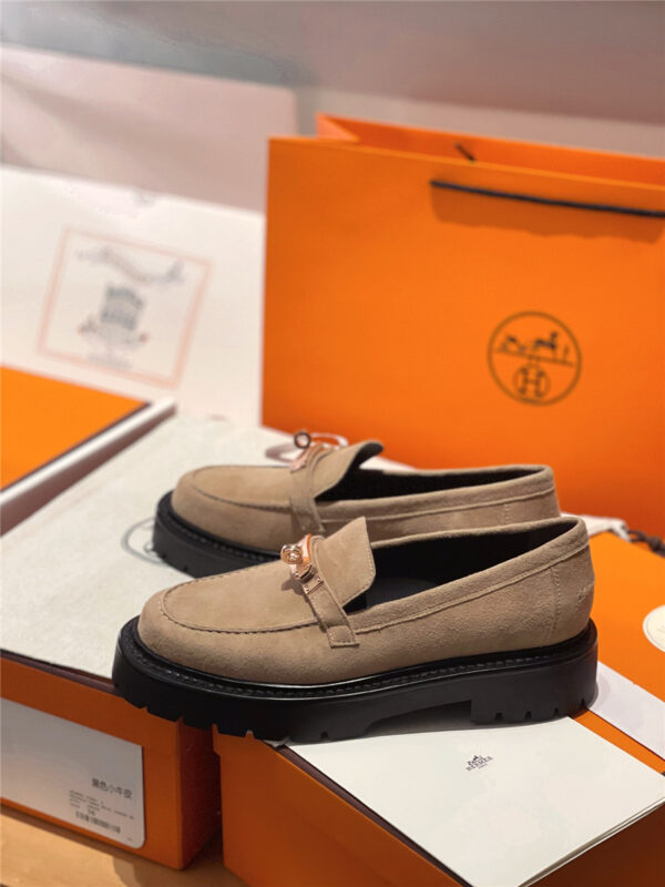 Hermès Leather Icone Loafer Brown - Image 4