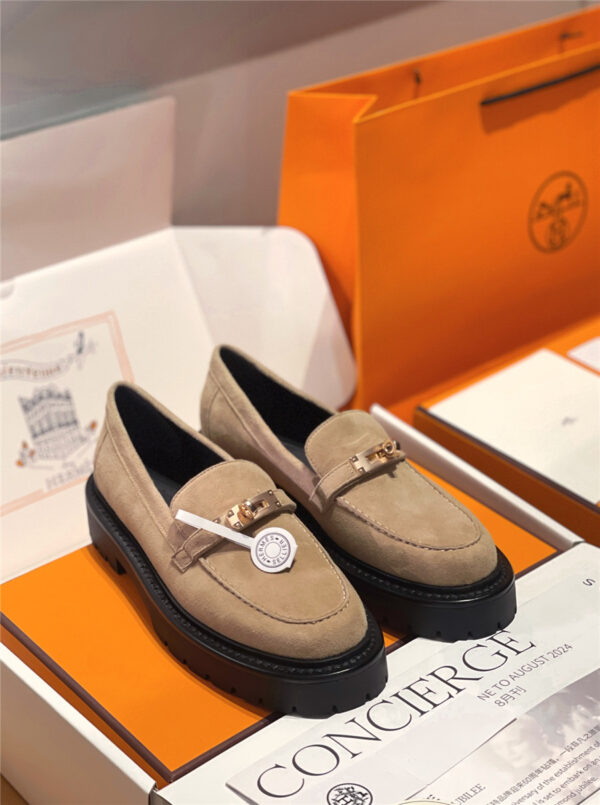 Hermès Leather Icone Loafer Brown - Image 5