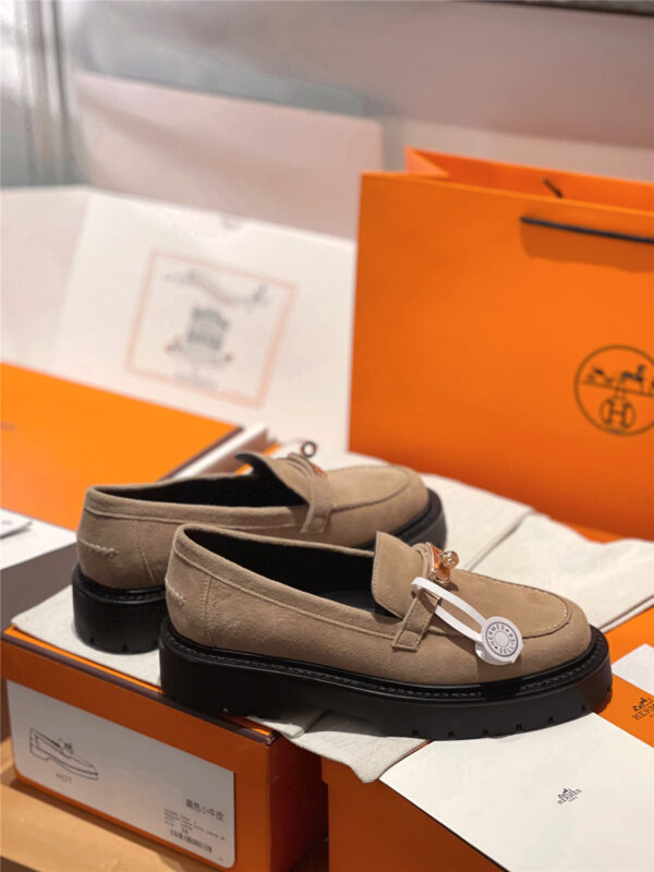 Hermès Leather Icone Loafer Brown - Image 6