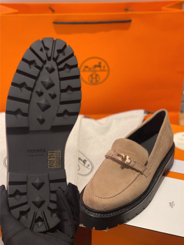 Hermès Leather Icone Loafer Brown - Image 8