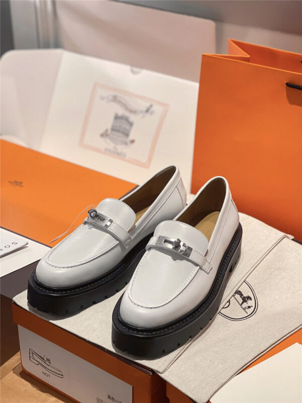 Hermès Leather Icone Loafer Gray - Image 3