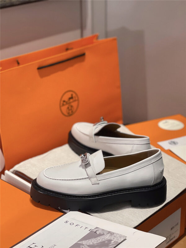 Hermès Leather Icone Loafer Gray - Image 5