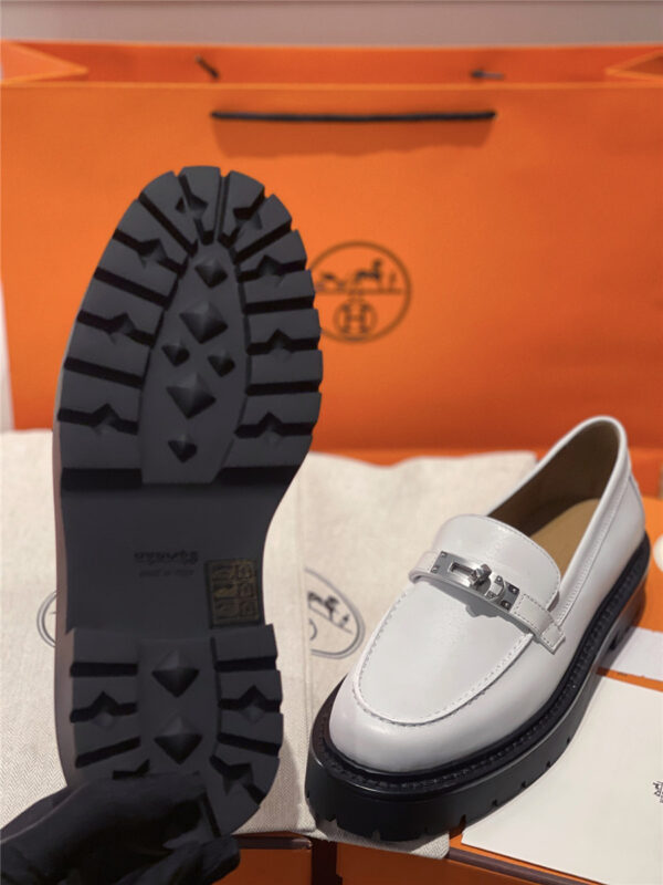 Hermès Leather Icone Loafer Gray - Image 7