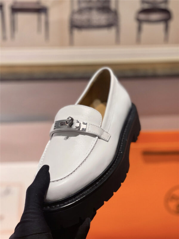 Hermès Leather Icone Loafer Gray - Image 9