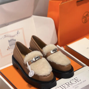 Hermès Brown Icone Loafer Women