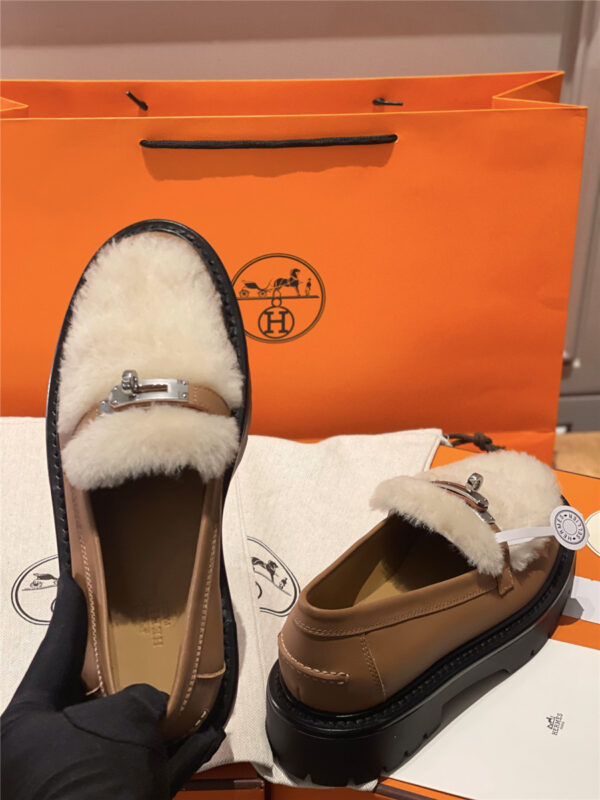 Hermès Brown Icone Loafer Women - Image 3