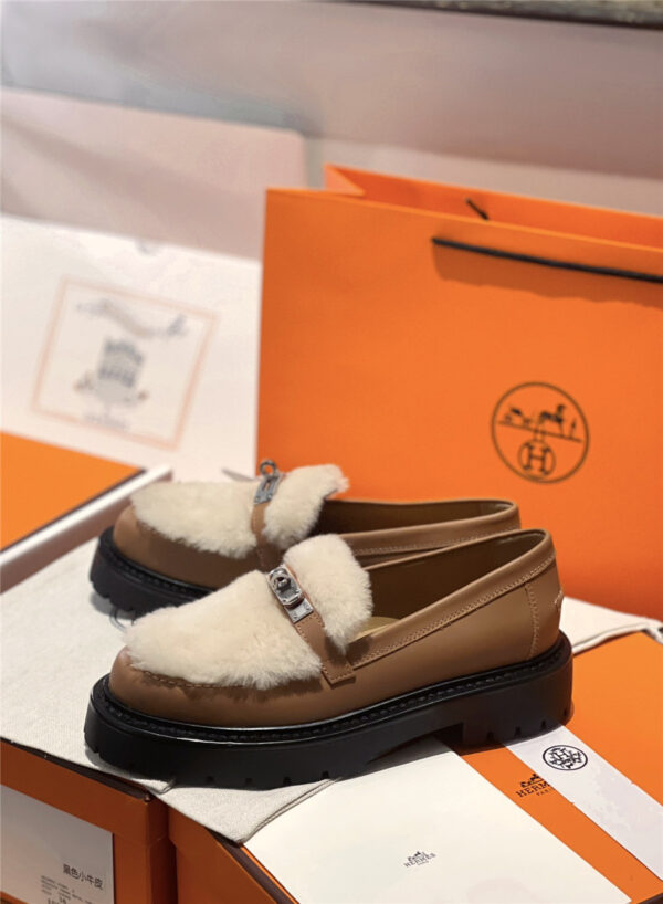Hermès Brown Icone Loafer Women - Image 4