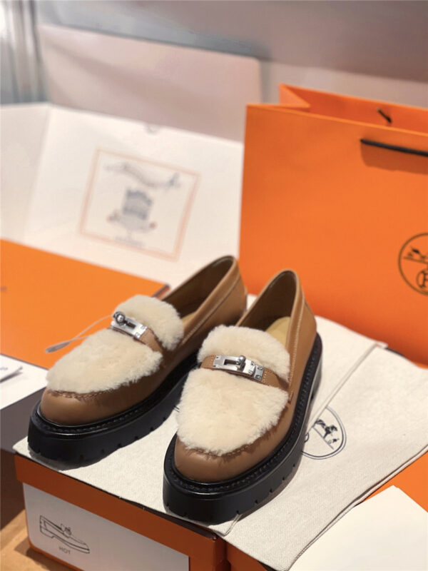Hermès Brown Icone Loafer Women - Image 5