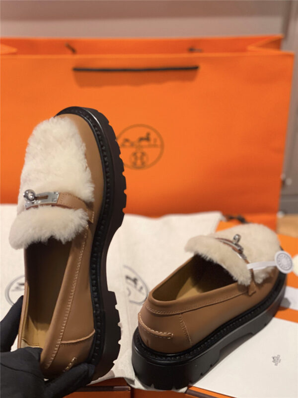 Hermès Brown Icone Loafer Women - Image 7
