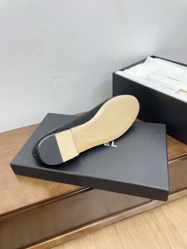 Chanel Lambskin Cap Toe CC Ballerina Flats - Image 5