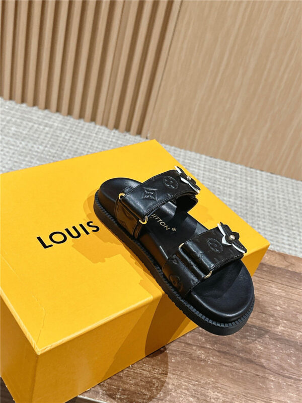 Louis Vuitton LV Sunset Flat Comfort Mule in black - Image 3