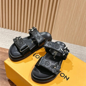 Louis Vuitton LV Sunset Flat Comfort Mule in black