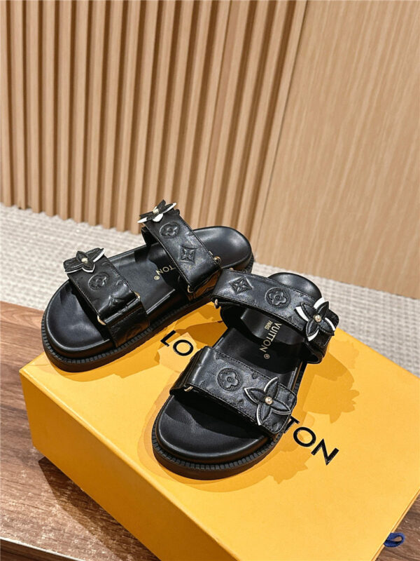Louis Vuitton LV Sunset Flat Comfort Mule in black - Image 5