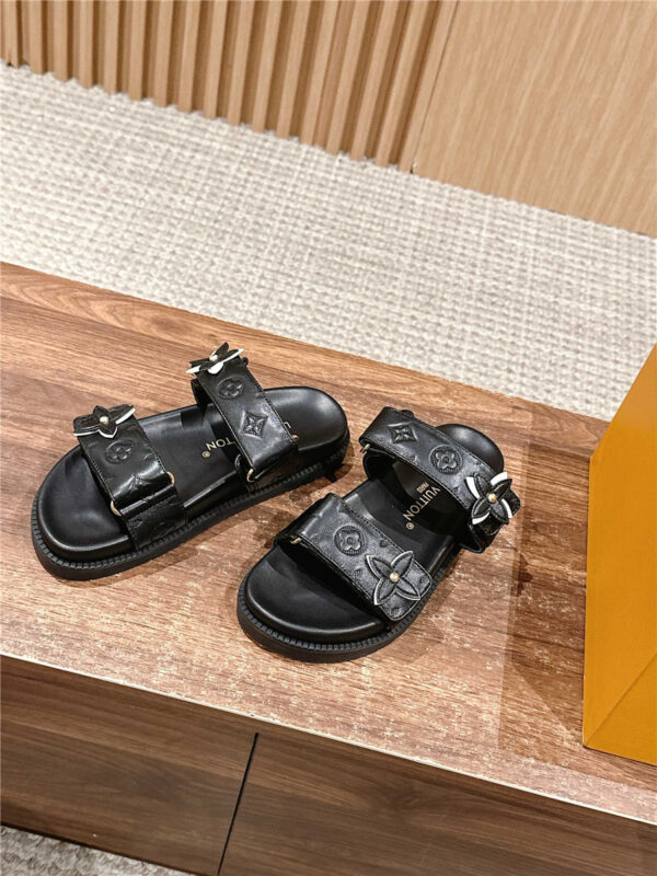 Louis Vuitton LV Sunset Flat Comfort Mule in black - Image 6