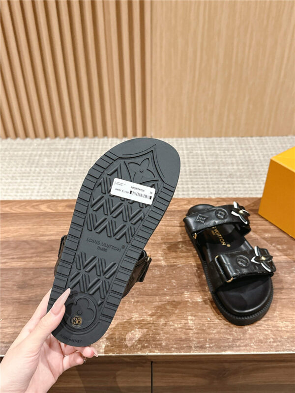 Louis Vuitton LV Sunset Flat Comfort Mule in black - Image 8