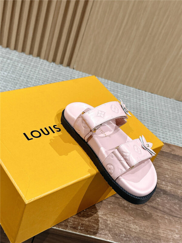 Louis Vuitton LV Sunset Flat Comfort Mule in pink