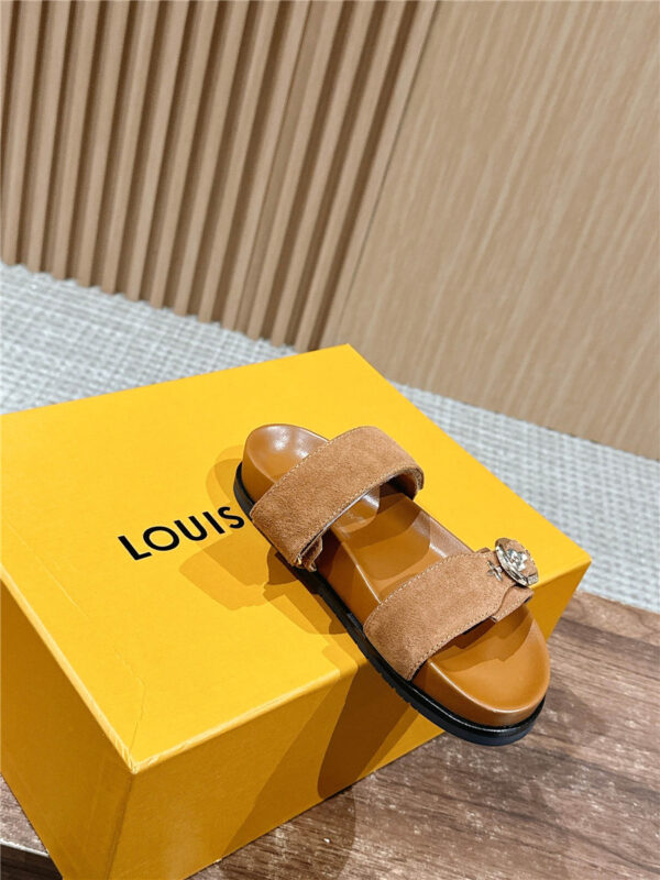 Louis Vuitton LV Sunset Flat Comfort Mule in brown