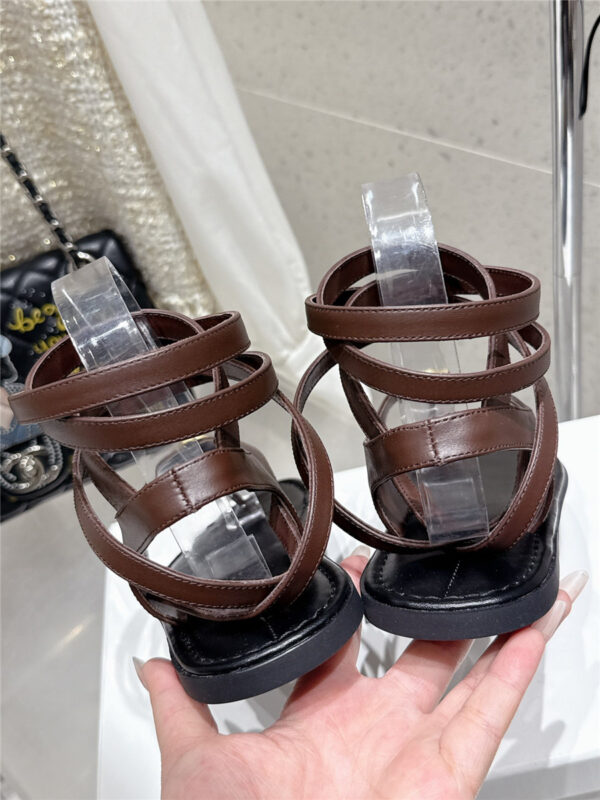 The Row Beach Brown Flat Sandals - Image 3