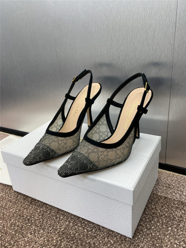 Dior Transparent Mesh Slingback Pump - Image 3