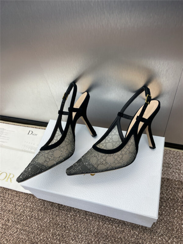 Dior Transparent Mesh Slingback Pump - Image 2