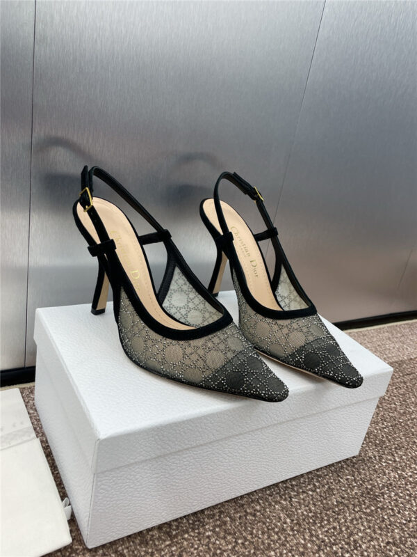 Dior Transparent Mesh Slingback Pump - Image 4